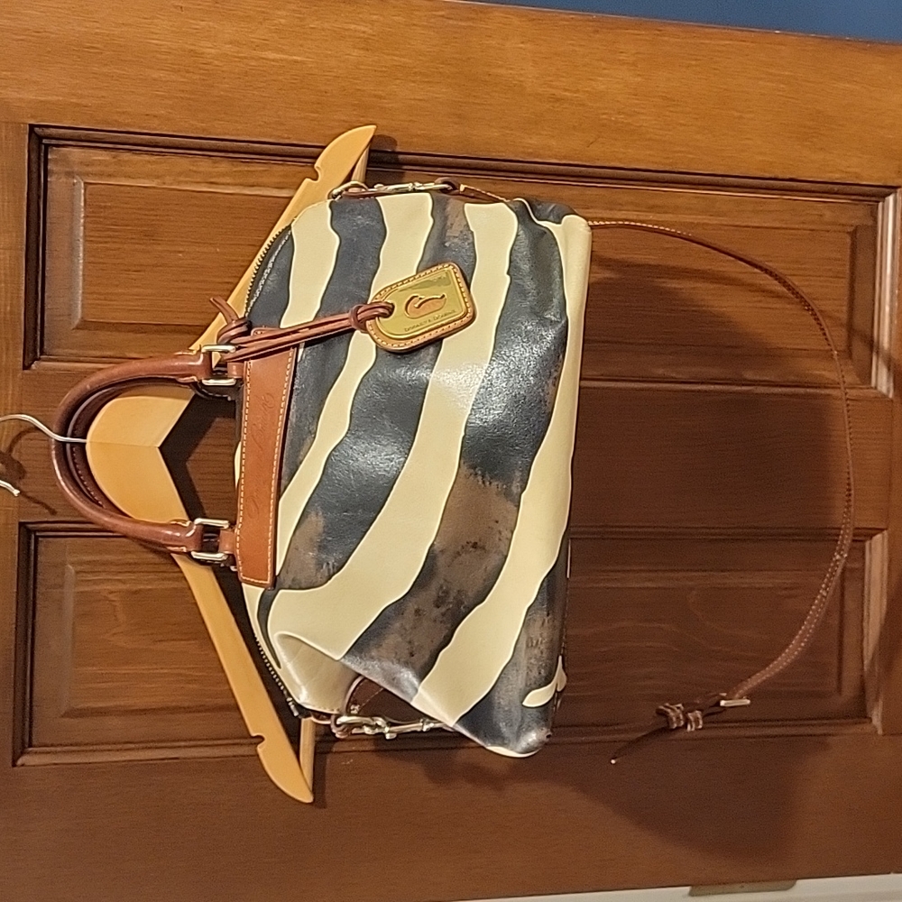 Zebra Dooney and bourke satchel handbag